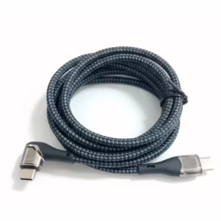 Дата кабель USB-C to USB-C 1.5m 5A 100W Quick Charge magnetic black BeCover (714555)