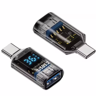 Перехідник OTG USB 3.2 AF to USB-C M 10Gbps QC 36W with display XoKo (AC-322UTC)