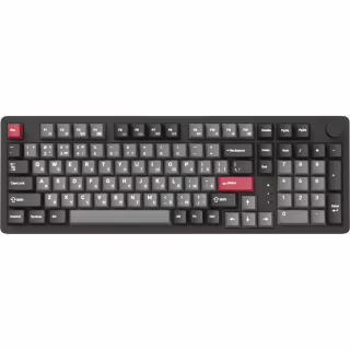 Клавіатура GamePro Asgard Drakkar Keychron Super Red Switch Wireless/Bluetooth/USB UA Black (MK305BK)