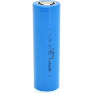Акумулятор 21700 4500mAh, 3.7V, Blue, FlatTop Vipow (ICR21700-4500mAhFT / 31079)