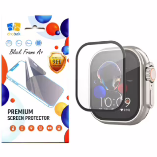 Скло захисне Drobak Apple Watch Ultra 2 49mm Black Frame A+ (323209)