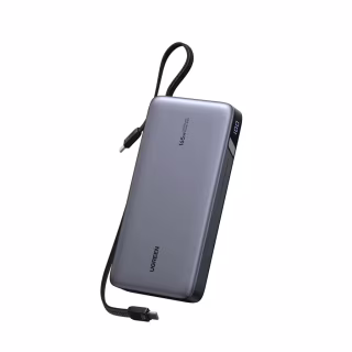 Батарея універсальна Ugreen 25000mAh 165W DualCable (PB552 55995B)