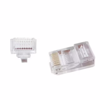 Коннектор RJ45 cat.5e UTP 8P8C (сквозное отв., позолоч. конт.) 100 шт Cablexpert (LC-PTU-01/100)