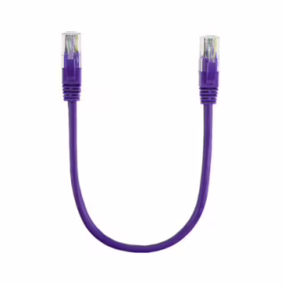 Патч-корд 0.25м, RJ-45, Cat.5e, CU, медь, фиолетовый Ritar (PCR-CU/0.25Pe / 14091)