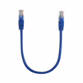 Патч-корд 0.3м, RJ-45, Cat.5e, CU, медь, синий Ritar (PCR-CU/0.3Be / 00220)