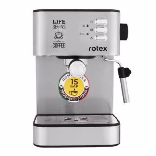 Рожковая кофеварка эспрессо Rotex RCM750-S
