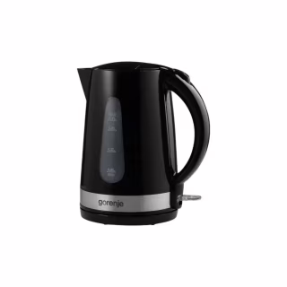 Электрочайник Gorenje 1.7л, 2,200 Вт, strix контроль, скло, чорний (K17OGP)