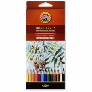 Карандаши цветные Koh-i-Noor Mondeluz акварельные 12 цветов (3716012001KS)