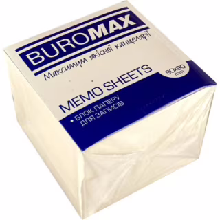 Бумага для заметок Buromax белый 90х90х50 мм, не склеенный (BM.2276)