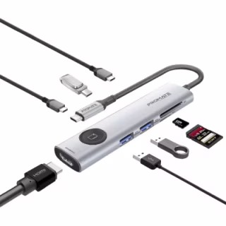Концентратор Promate USB-C 9-in-1 Promate comandhub-lite (comandhub-lite)