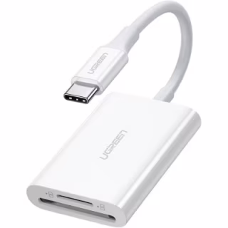 Зчитувач флеш-карт Ugreen USB-C 3.1 to TF/SD CM265 White (35506)