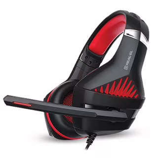 Навушники REAL-EL GDX-7600 Black/Red (EL124100028)