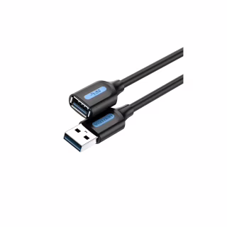 Дата кабель USB 3.0 AM/AF 2.0m black Vention (CBHBH)