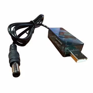 Кабель питания USB to DC 5.5x2.5mm 0.8m 12V 1.5A XoKo (DC-5-12-1,5A)