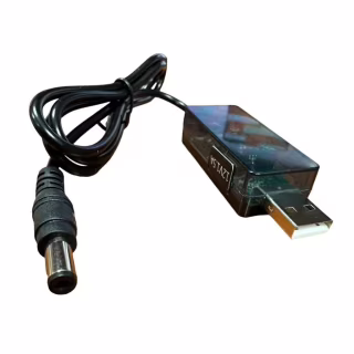 Кабель живлення USB to DC 5.5x2.5mm 0.8m 12V 1.5A XoKo (DC-5-12-1,5A)