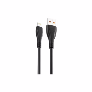 Дата кабель USB 2.0 AM to Lightning 1.0m 6A NB185 black XO (6920680879236)