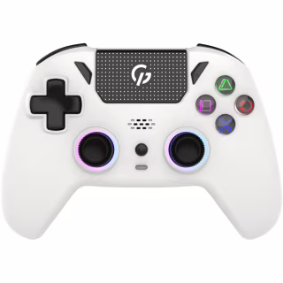 Геймпад GamePro GPS20W 2.4G/BT 5.1/USB (Switch/PC/PS/iOS/Android) RGB White (GPS20W)