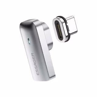 Переходник USB-C magnetic 20Gbps 4K 90° corner Essager (EZJCX-RJ0G)