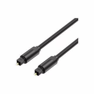 Кабель мультимедийный Optical Toslink 1.0m black Vention (BAEBF)
