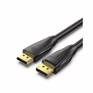 Кабель мультимедійний DisplayPort M to DisplayPort M 1.0m V1.4 8K black Vention (HCDBF)