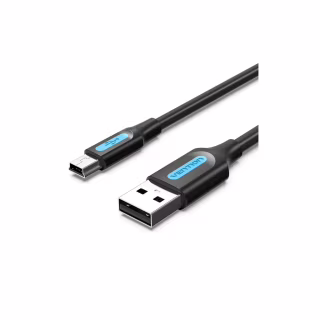 Дата кабель USB 2.0 AM to Mini 5P 1.0m black Vention (COMBF)