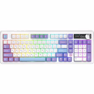 Клавіатура Ajazz AK980 V2 Gift Switch V2 Wireless/Bluetooth/USB UA White/Blue (AK980-V2-G-PWB)