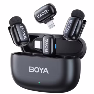 Микрофон Boya mini-12 Type-C/Lightning Black (mini-12)