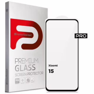 Стекло защитное Armorstandart ArmorStandart Pro Xiaomi 15 Black (ARM82376)
