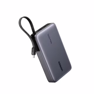 Батарея универсальная Ugreen 20000mAh 145W with Built-in Cable (PB551 55992B)