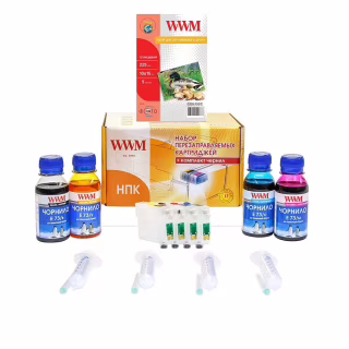 Комплект перезаправних картриджів WWM Epson C91/CX4300/T26/27/TX106/109 (RC.T092N)