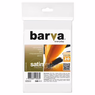 Фотобумага Barva 10x15, 260 g/m2, Everyday, Satin, 20с (IP-VE260-303)