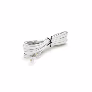 Патч-корд телефонный 2м RJ11 (6P4C) Voltronic (PC-2,0W)