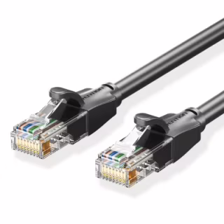 Патч-корд 15m UTP cat 6 RJ-45 black Vention (IBEBN)