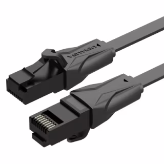 Патч-корд 0.5m UTP cat 6 RJ-45 black Vention (IBJBD)