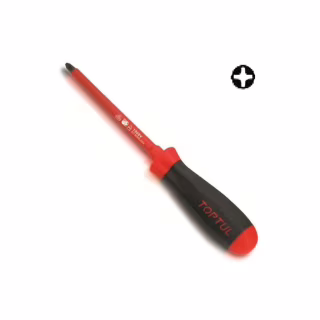 Отвертка Toptul диэлектрическая PH2x100 мм (1000V) (FBEB0210)