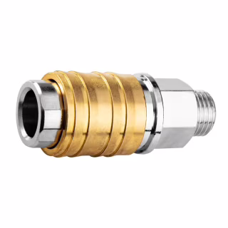 Коннектор для шланга Neo Tools муфта быстросъемная пневматическая, 1/4", 16бар, нержавеющая сталь, латунь (12-635)