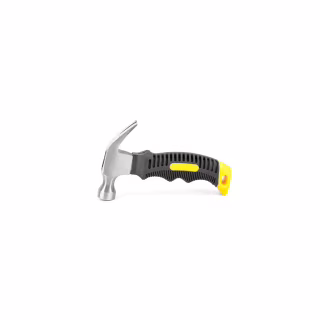 Молоток Voltronic з гвоздодером 155 мм, прогумована ручка, Black/Yellow (FM-MM+G/155-BY)