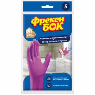 Перчатки хозяйственные Фрекен БОК универсальные суперпрочные S 1 пара (4820048480314)