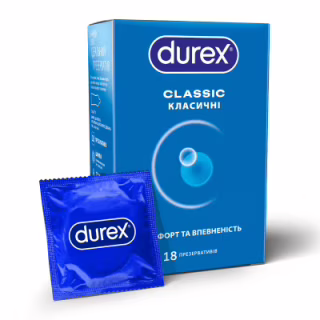 Презервативы Durex Classic латексные с силиконовой смазкой (классические) 18 шт. (4820108005013)