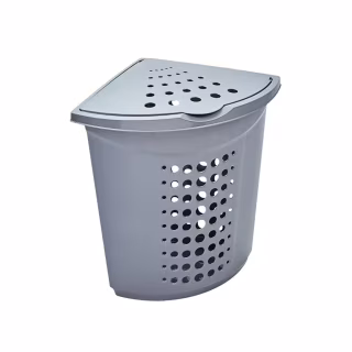 Корзина для белья Алеана Угловая Серая 45 л (алн 122051/сірий)