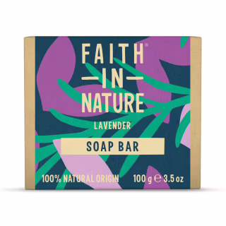 Твердое мыло Faith in Nature Натуральное С лавандой 100 г (5013575111137)