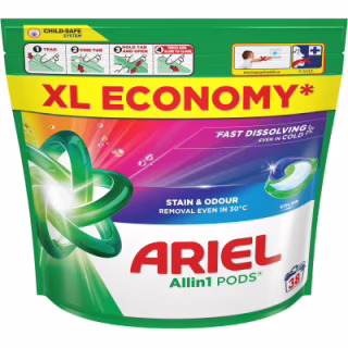 Капсули для прання Ariel Pods All-in-1 Color Для кольорового 38 шт. (8700216765268)