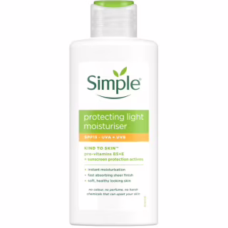 Крем для лица Simple Kind To Skin Protecting Light Moisturizer SPF15 Легкий защитный 125 мл (8710908435812)