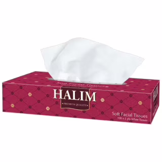 Серветки косметичні Halim 2 шари 100 шт. (5904825069707)
