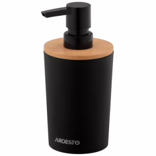 Дозатор для жидкого мыла Ardesto Minimalism Черный 380 мл (ARHB3104BB)