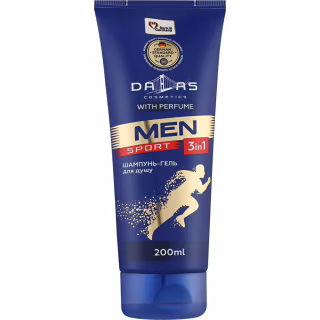 Гель для душу Dalas Cosmetics Sport 3 в 1 Для чоловіків 200 г (4262396142108)