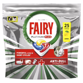 Таблетки для посудомоечных машин Fairy Platinum Plus All in One Lemon 25 шт. (8700216236386)
