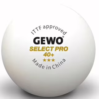 Мячик для настольного тенниса Gewo Select Pro 40+ ITTF 6 шт (86481200) (931059)