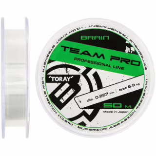 Леска Brain Team Pro 50m (clear) 0.267mm 6.9kg (1858.26.90)