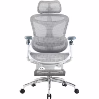 Офисное кресло Sihoo Крісло офісне з підставкою для ніг Sihoo DORO C300 Pro Mesh White with (DORO-C300-PRO-M102-JT)